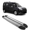 OMAC Alu Sottoporta Laterali Pedane Laterali Compatibili con FIAT Doblo 2010-2021 Kurzer Argento 2tlg