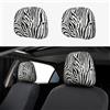 JEJEA Set di 2 copri poggiatesta per sedile auto, motivo zebrato, accessori decorativi per auto, furgoni, camion