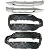 GYTTAK griglia paraurti Compatibile con Mercedes per Benz X204 Classe GLK 2048857123 2048853474 2013 2014 2015 Anteriori per Auto Paraurti Cappuccio Griglia Superiore Griglia Fendinebbia