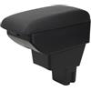 YJYWZH Bracciolo Centrale per Citroën C3 IV/ë-C3 (2024-2026) con 5 Porte USB Doppio Vano Portaoggetti, Coperchio Scorrevole, Design Moderno