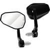 evermotor Universale Specchietto, E24 Specchietto Retrovisore per Moto | Specchietti End Bar, per manubri Ø 13-17 mm e 17-20 mm, per scooter quad ATV scooter ciclomotore, 2 pezzi