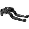 TUCKBOLD Leve freno frizione corti per Kawasaki Z750 2007-2012 6 Posizioni Regolabili Leva freno manubrio moto in alluminio nero solido 1 coppia