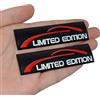 Generic 2X Limited Edition Logo Emblem 3D Metal Decal Auto Posteriore Parafango Tronco Sport Badge Sticker (nero)