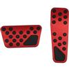 TETARI Copri Pedali Per Jeep Per Wrangler JK J8 Per TJL-J8 2007~2018 2015 In Acciaio Inox AT Acceleratore Freno A Gas Nessuna Foratura Pedale Copertura Pad Pedali Auto Poggiapiedi Auto (Colore : Red)