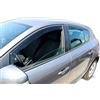 J&J AUTOMOTIVE Deflettori d'Aria per Renault Megane 3 5 Potre Berlina 2008-2016, Set da 4 Pezzi, Nero Fumé Oscurato Heko
