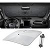 LUWU [Aggiornato] Ombrello Parasole Auto Compatibile con Jeep Renegade BU 2015-2025 2026 Parabrezza Parasole Auto ad Ombrello Pieghevole per Parabrezza Anteriore Interno Renegade BU Accessori