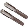 CoCud Mano Filettatura Maschi, M10 x 1.25 Filettatura, Metrico Lega Utensile Acciaio Vite Maschiatura Conicità Inferiore Maschiatura - (per Macchina Filettatura Riparazione), 1 paio