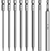 qipuneky 8 PCS 150 mm Set di Portainserti Magnetico per Avvitatore Professionali Lunghi, 1.5-8mm Gambo Esagonale Punte Cacciavite Avvitatore Magnetico, Cacciaviti Acciaio S2 per Cacciavite Elettrico (8 PCS)