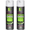 Spraytive 2 x 500 ml di gesso spray rosa fluo - Colorante a gesso lavabile, spray per pavimenti, spray temporaneo per asfalto, erba, calcestruzzo