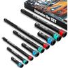 KIRXST Set di 9 Prolunghe Cricchetto 1/4 3/8 1/2, Estensione a Impatto, Bussola e Avitatore per Riparazione Auto e Manutenzione Generale