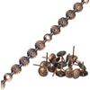 QUARKZMAN Strisce Puntine Tappezzeria, Decorazioni Unghie Decorative Forma Fiore da 1 Metro per Mobili per Testiera Divani e Sedie Chiodi Tappezzeria (11mm Rame)