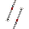 Tucai Tubo flessibile certificato DVGW, 3/8 ÜM x 3/8 ÜM tubo di collegamento per l'acqua, prolunga PEX per rubinetto con guarnizioni, valvola angolare, prolunga per tubo flessibile (lunghezza: 1000 mm)