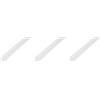 Alberts Set di 3 profili angolari eco | PVC | bianco | 1000 x 20 x 1 mm