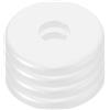 DIYEAH 4 Pezzi Copritubi Decorativo con Flangia Rotonda Bianca Copertura per Foro Tubazioni Bagno Copri Parete per Impianti Idraulici e Elettrici Protezione Murale Duratura