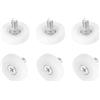 QUARKZMAN Ruote per Cassetti Nylon Ruote Ricambio per Pulegge Cassetti Armadi Cuscinetto 26mm Guide Scorrevoli Rulli per Posizionamento Cassetti per Parti Mobili Armadio Confezione da 6