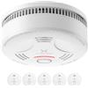 X-Sense Rilevatore di Fumo con Batteria da 10 Anni, Allarme Incendio Conforme Allo Standard EN14604, SD11, Confezione da 5
