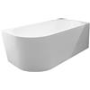 Balneo Vasca da Bagno Angolare Autoportante AVOLA - Acrilico con Struttura in Acciaio - 6 Piedini di Stabilizzazione - Troppopieno e Tappo a Scatto - diritto - Bianco - 170x80cm