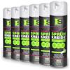 Spraytive 6 x 500ml Spray di gesso neon-rosa - Vernice effetto gesso lavabile fluorescente, spray di gesso per esterni, marcatura del pavimento, spray di marcatura temporanea, spray colorante per