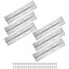 M METERXITY 6-Pack Cerniere A Pianoforte, 8 Pollici / 200mm Cerniera A Pianoforte Continua In Acciaio Inox/Scatole [2x 0.04/ 50x 1mm Larghezza Aperta Spessore, Tonalità Argento]