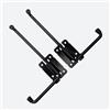 IWOFER Fermapersiana Piemontese Blocca Ferma Persiana Imposta Fermaimposta Ferro Coppia DX/SX (Mod. Lungo)