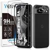 Yenwen Vetro Temperato Compatibile con Google Pixel 8a, 2 Pezzi Vetro Temperato Pellicola Protettiva + 2 Pezzi Pellicola Fotocamera, Antigraffio, Durezza 9H, Senza Bolle
