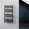 ELEGANT Radiatore da bagno 1000x500 mm Antracite Radiatore per bagno con attacco centrale Scaldasalviette Asciugamani Radiatore