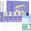 Natuhana Laminazione Ciglia & Brow Kit Completo Vegano,Semipermanente Professionale Lash Lift Set Durata 4-6 Settimane,Adatto Per Uso Domestico e in Salone