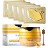SHOWHEEL Lip Care Set 6 Pezzi, Burrocacao Labbra, Balsamo Idratante per Labbra Alla Propoli, Lip Masks per Giorno e Notte, Maschera labbra, Cura Nutriente Delle Rughe, Reduce lip Line