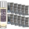 CARAVAN FRAGANCIAS Profumo da uomo n. 61 da 150 ml + set di 10 flaconcini di profumi maschili diversi da Caravan per svelare nuovi aromi