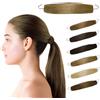La Fábrica de Inventos Elastico per capelli da donna, con capelli sintetici, elastici per capelli, con ganci, invisibili, elastici, accessorio per capelli per raccolte, fiocchi e trecce (biondo medio)