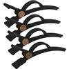 Odashen 4 fermagli per capelli per asciugacapelli Dyson Airwrap per acconciature da donna, clip lunghe per salone (oro)
