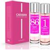 CARAVAN FRAGANCIAS - Scatola regalo con 2 profumi: n. 86 e n°1 da 150 ml, per donna