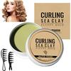 Eniyou Set Curling Sea Clay, 70 G Curling Styling Clay + 2 Pettini Per Lo Styling, Finitura Opaca Naturale Argilla Per Capelli, Ideale Per Viaggi, Vacanze, Appuntamenti E Spostamenti Quotidiani