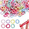 WOKICOR 500 pezzi elastici capelli bambina, mini elastici per capelli piccoli colorati, elastici neonata per capelli senza cuciture, accessori capelli per bambine feste scuola Natale DIY