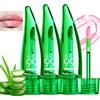 Mrettick Set di 3 lucidalabbra all'aloe vera, balsamo per labbra nutriente di lunga durata, olio per labbra idratante all'aloe vera, rossetto che cambia colore