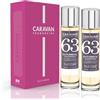 CARAVAN FRAGANCIAS - Scatola regalo con 2 profumi n. 63 da 150 ml, per uomo