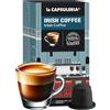 La Capsuleria IRISH COFFEE (80 Capsule) compatibili con Nespresso, 8 box da 10 capsule, caffè cremoso ispirato al celebre Irish Coffee con note di crema whiskey, senza glutine (La Capsuleria)