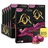 L'Or Espresso L'OR Origins India Intensity 10 cialde di caffè compatibili Nespresso (confezione da 10, totale 100 capsule di caffè)