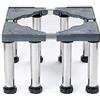 haohang Base regolabile per frigorifero, estensibile da 45 a 70 cm, altezza da 29 a 32 cm, antivibrante, portata 300 kg, per lavatrice, asciugatrice, congelatore e condizionatore(8 legs)