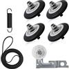 DGJMYSLD Compatibile per A74G Dryer Roller Kit 4581EL2002L Drum Roller Parte di ricambio
