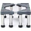 haohang Base regolabile in acciaio inox per lavatrice - Estensibile da 45 a 70 cm, altezza regolabile da 24 a 27 cm, per asciugatrice, frigorifero, congelatore e condizionatore verticale(8 legs)