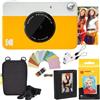 KODAK Pacchetto Deluxe per Fotocamera istantanea Printomatic (Gialla) + Carta Zink (20 Fogli) + Custodia Deluxe + Album Fotografico + cornici appendibili + Comoda Tracolla