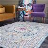 THE RUGS Tappeto per soggiorno camera da letto, grande, piccolo, vintage, morbido, a pelo corto, bordato, classico, design orientale, tappeto tradizionale persiano marocchino boho, piccolo, 80 x 150 cm, design