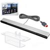 zstg Barra Sensore a Infrarossi per Wii e Wii U, Barra Sensore LED IR, Ricambio Compatibile con Wii Mini U, Tracciamento del Movimento Preciso, Facile Connessione Alla Console, 2 m