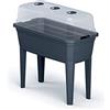 Prosperplast Vaso alto con coperchio Prosperplast Respana Vaso Ecoline in plastica di colore antracite 59,6 (L) x 36,8 (L) x 75,3 (H) cm