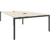 Weber Büro leben GmbH NOVA Tavolo da conferenza, 320 x 164 cm, in acero con elettrificazione, colore struttura: antracite