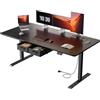 SOLAVERO Scrivania Regolabile in Altezza, 160 x 80 cm Scrivania Motorizzata con Presa, Porta USB-C, 2 Cassetti Rimovibili, Controlli Memoria e Sistema Anti-Collisio, Standing Desk Nero
