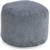Loft 25 - Pouf a sacco a forma di bolla rotonda | Poggiapiedi ergonomico per soggiorno interno | Design ultra confortevole e durevole (Antracite)