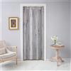Odot Tende Oscuranti Interni 1 Pezzo con Occhielli, Tende per Porta Termica Isolante con Motivo Tavola di Legno retrò, Tenda Divisore per Soggiorno Camera da Letto (120x200cm,Grigio Scuro)