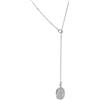 Remo Gammella Collana Saliscendi Donna Rosario Elegante Argento 925 con Medaglia Sacra Pendente e zirconi (Argento)